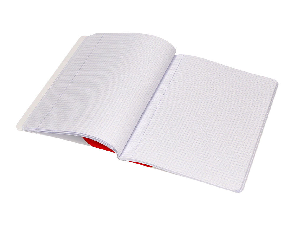 LIBRETA LIDERPAPEL ANTARTIK A5+ PLUS COSIDA 48 HOJAS 90G/M2 CUADRO 5MM CON MARGEN 6 COLORES SURTIDOS