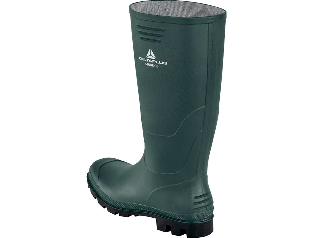 BOTAS DELTAPLUS DE SEGURIDAD STONE PVC VERDE SUELA DE TACOS TALLA 43