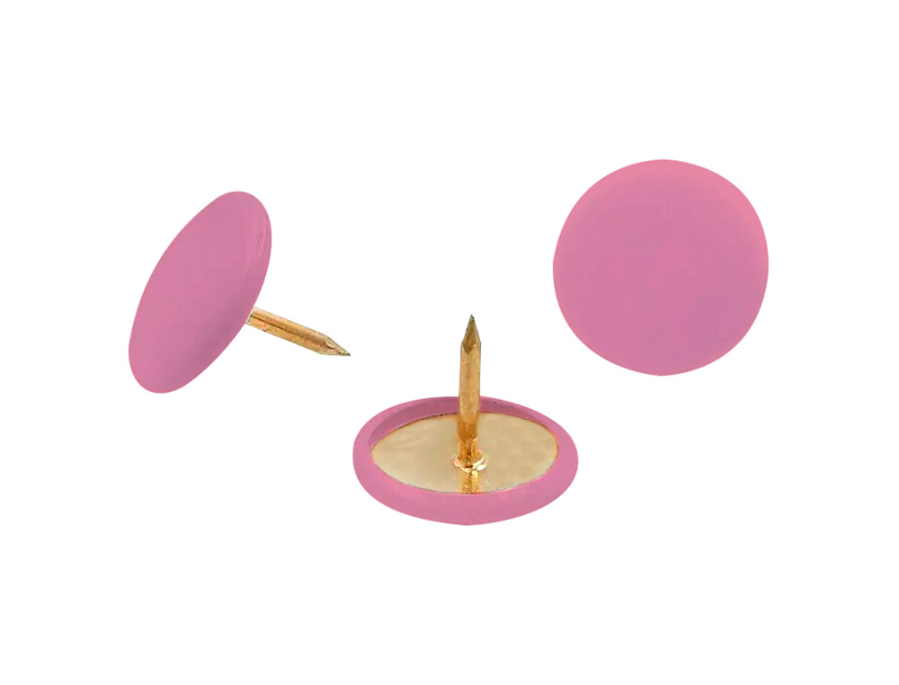 CHINCHETA LISMANIA OFFICE COLOR ROSA CAJA DE 100 UNIDADES