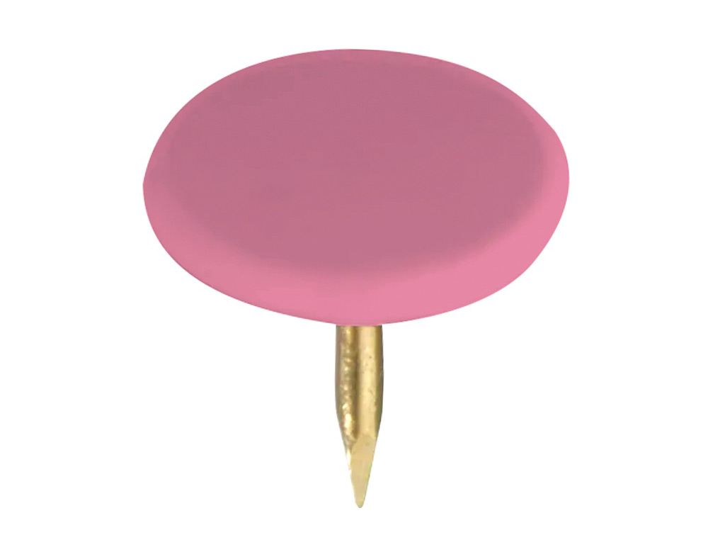 CHINCHETA LISMANIA OFFICE COLOR ROSA CAJA DE 100 UNIDADES