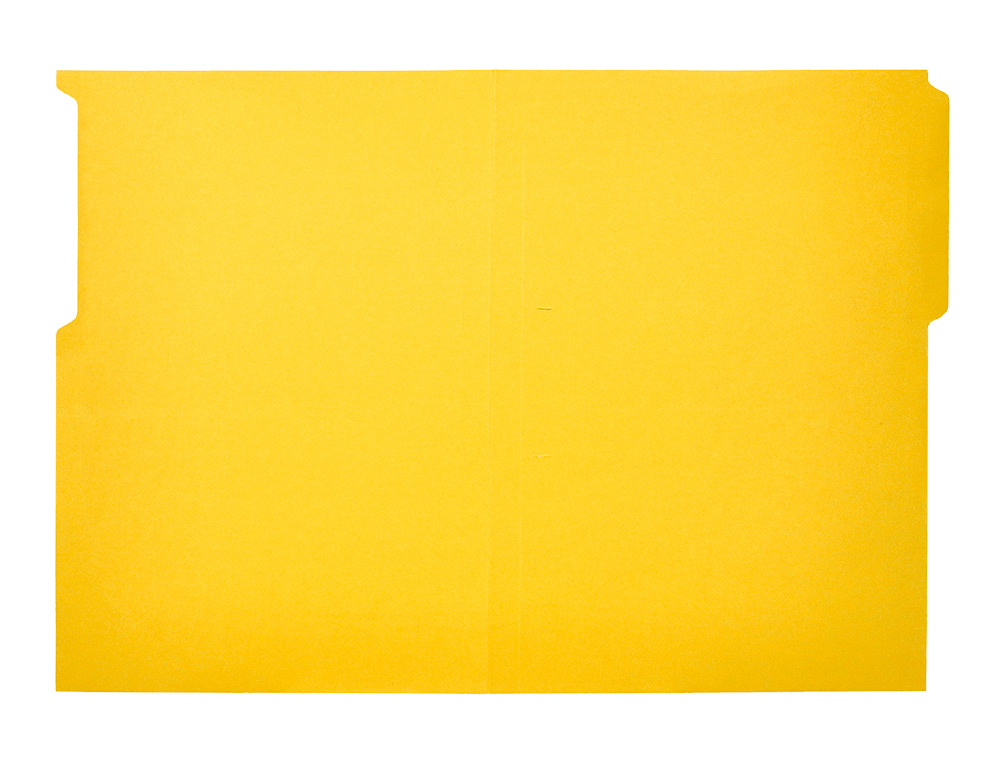 SUBCARPETA CARTULINA LIDERPAPEL FOLIO PESTAA IZQUIERDA 240G/M2 AMARILLO
