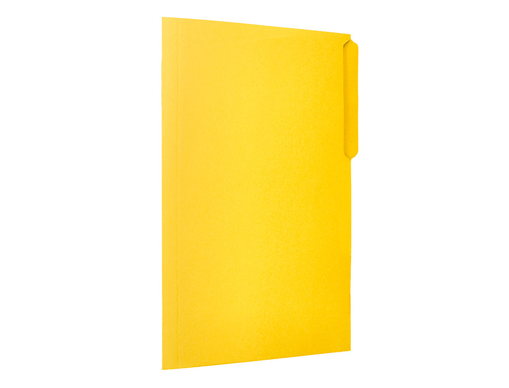 SUBCARPETA CARTULINA LIDERPAPEL FOLIO PESTAA IZQUIERDA 240G/M2 AMARILLO