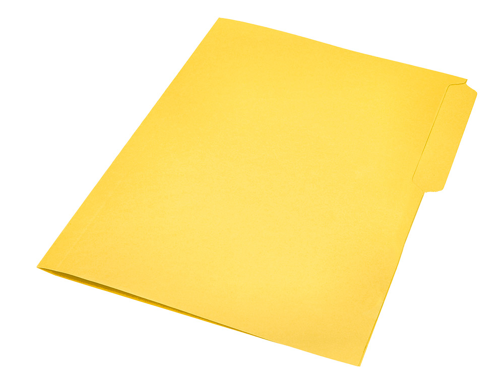 SUBCARPETA CARTULINA LIDERPAPEL FOLIO PESTAA IZQUIERDA 240G/M2 AMARILLO