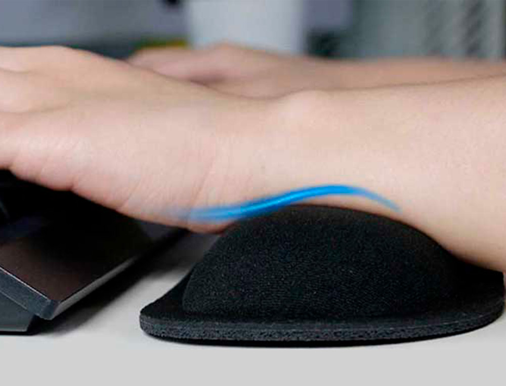 REPOSAMUECAS Q-CONNECT MEMORY FOAM PARA TECLADO COLOR NEGRO 460X85X25 MM