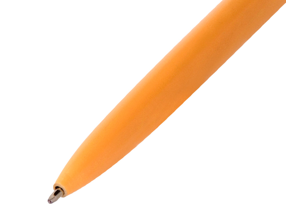BOLIGRAFO BELIUS ROSE ALUMINIO COLOR NARANJA/ORO ROSA TINTA AZUL CAJA DE DISEÑO