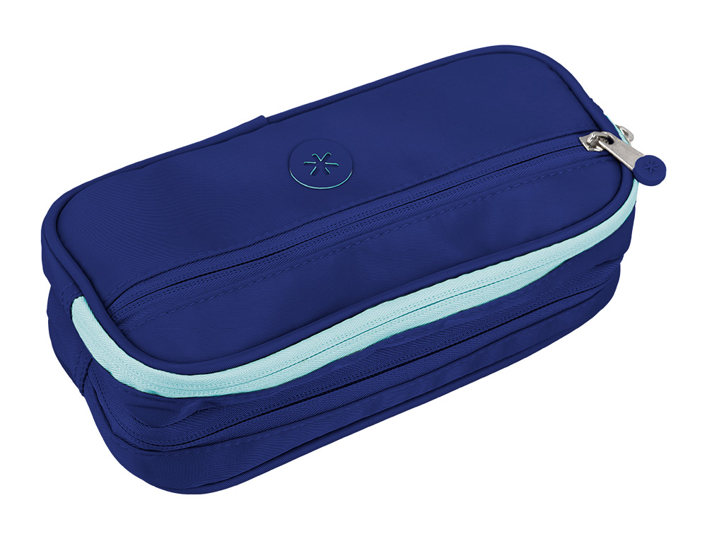 ESTUCHE PORTATODO ANTARTIK FUSION FLEX 3 CREMALLERAS AZULMARINO COMPAERO MOCHILA 100X60X220 MM
