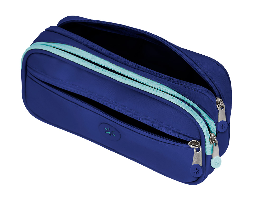 ESTUCHE PORTATODO ANTARTIK FUSION FLEX 3 CREMALLERAS AZULMARINO COMPAERO MOCHILA 100X60X220 MM