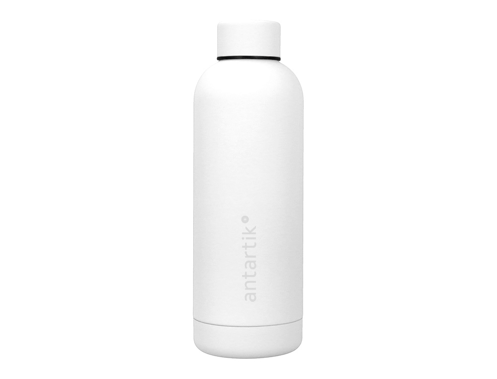 BOTELLA PORTALIQUIDOS ANTARTIK ISOTERMICA ACERO INOXIDABLE LIBRE DE BPA COLOR BLANCO 500 ML