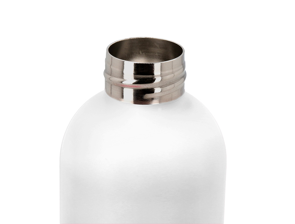 BOTELLA PORTALIQUIDOS ANTARTIK ISOTERMICA ACERO INOXIDABLE LIBRE DE BPA COLOR BLANCO 500 ML