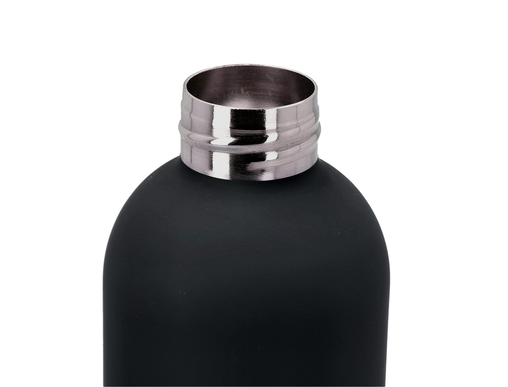 BOTELLA PORTALIQUIDOS ANTARTIK ISOTERMICA ACERO INOXIDABLE LIBRE DE BPA COLOR NEGRO 500 ML
