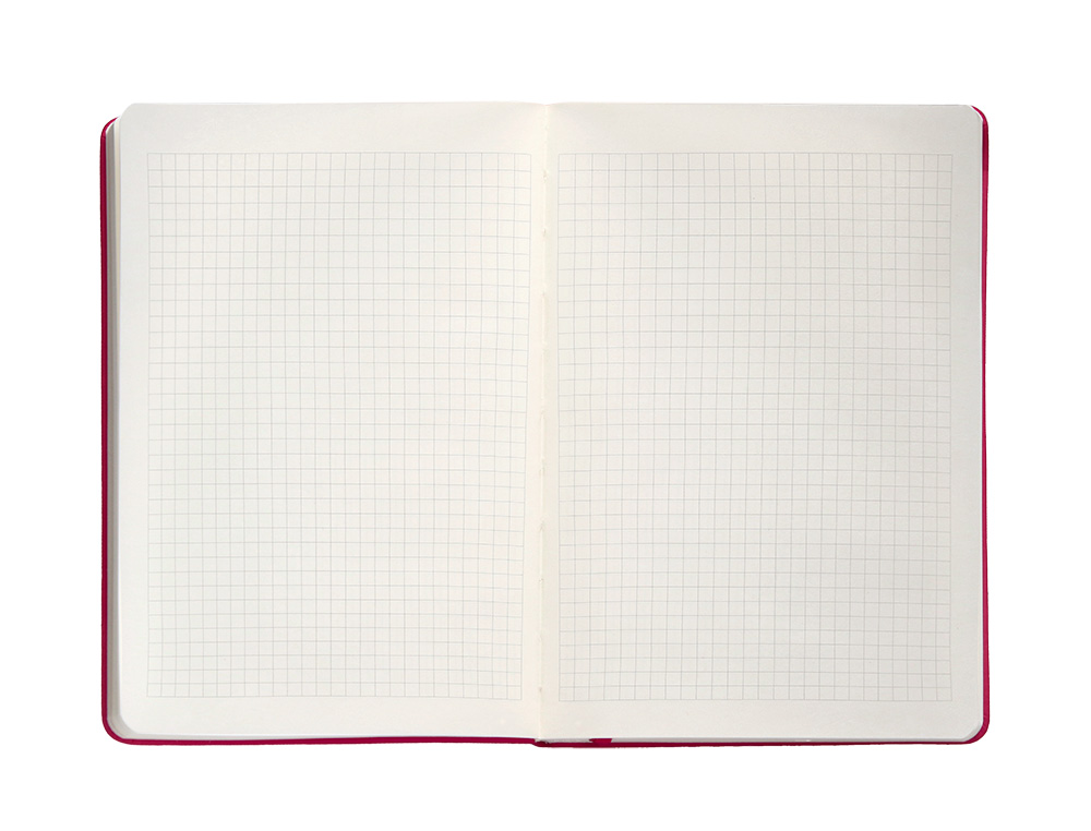 CUADERNO CON GOMILLA ANTARTIK NOTES TAPA DURA A4 HOJAS CUADRICULA BURDEOS 100 HOJAS 80 GR FSC