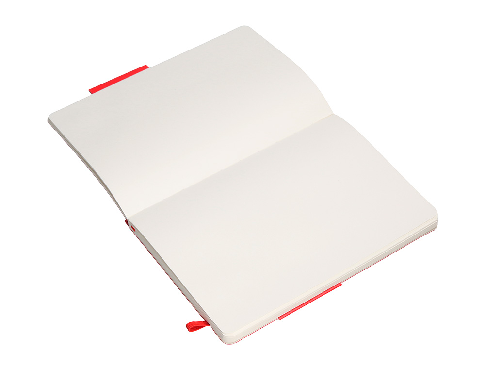 CUADERNO CON GOMILLA ANTARTIK NOTES TAPA BLANDA A5 HOJAS LISAS ROJO 80 HOJAS 80 GR FSC