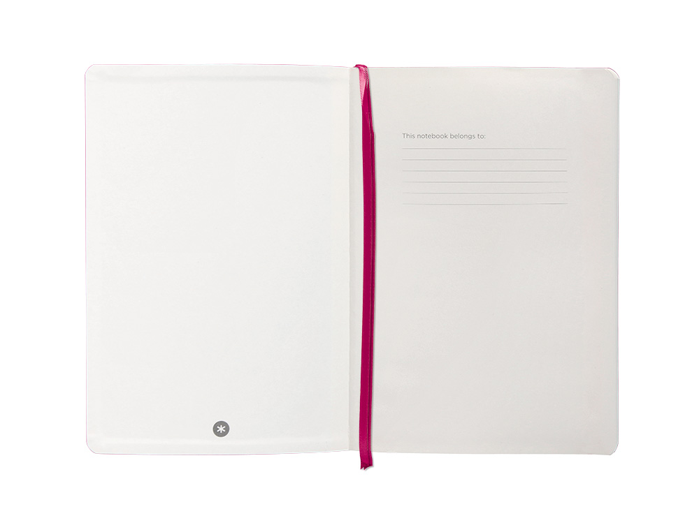 CUADERNO CON GOMILLA ANTARTIK NOTES TAPA BLANDA A5 HOJAS LISAS BURDEOS 80 HOJAS 80 GR FSC