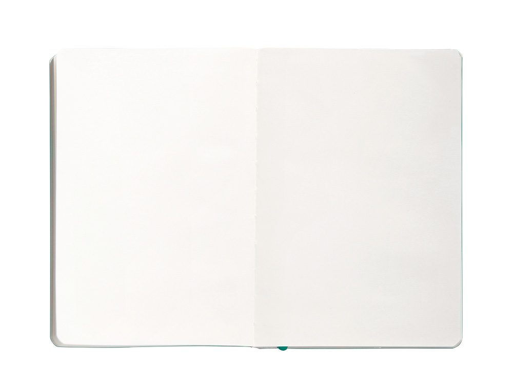 CUADERNO CON GOMILLA ANTARTIK NOTES TAPA BLANDA A5 HOJAS LISAS TURQUESA 80 HOJAS 80 GR FSC