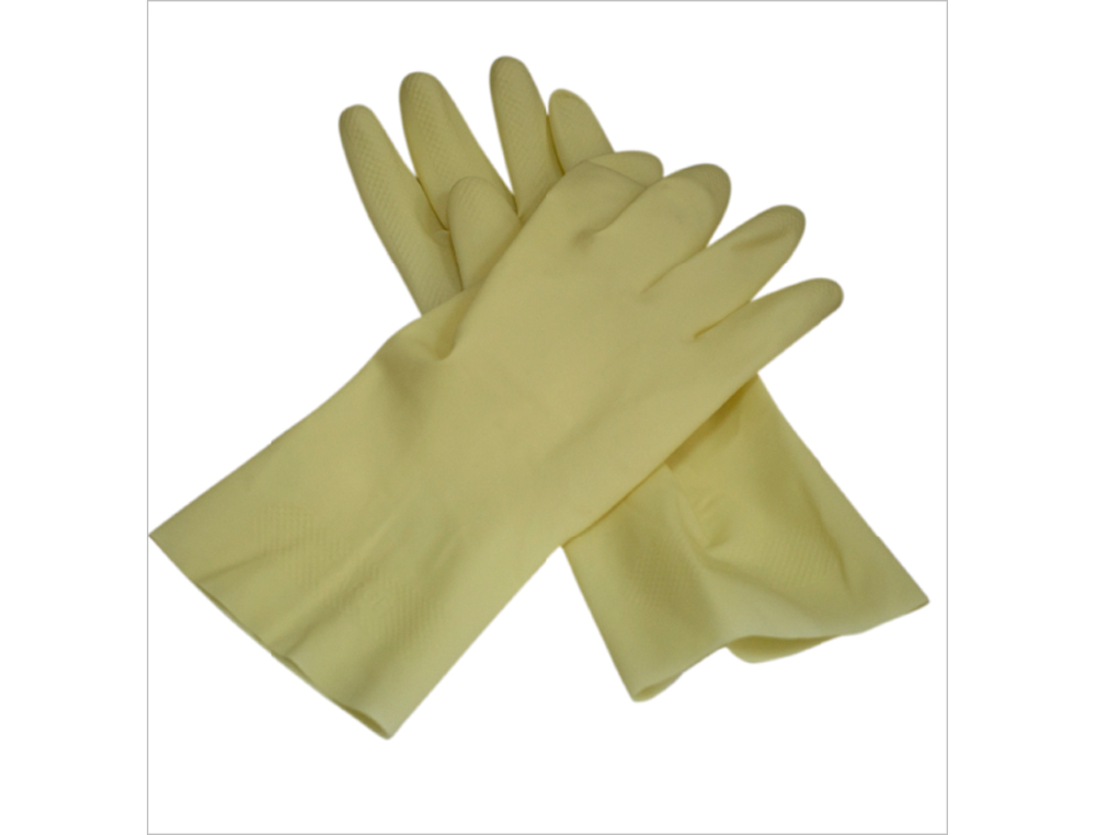 GUANTES DE LATEX SATINADOS CON RELIEVE ANTI DESLIZANTE SIN POLVO PAR TALLA PEQUEÑA