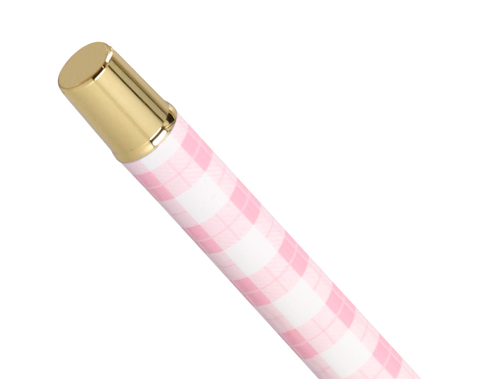 ROLLER BELIUS PERFECT PICNIC DAY ALUMINIO COLOR ROSA DORADO TINTA COLOR NEGRO CAJA DE DISEO