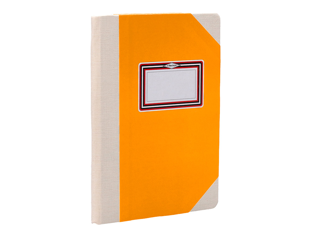 LIBRO CARTONE COSIDO FERNANDES FLECHA DIN A4+ LISO 50 HOJAS 100 GR NARANJA