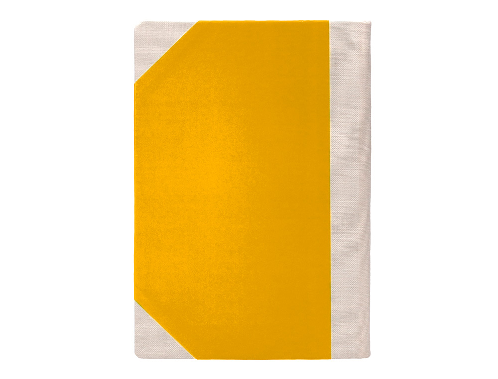 LIBRO CARTONE COSIDO FERNANDES FLECHA DIN A5+ RAYADO HORIZONTAL 50 HOJAS 100 GR AMARILLO