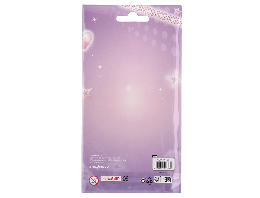 PEGATINAS IMAGINOVO GEMAS ROSAS Y MORADAS BRILLANTES CON RELIEVE PARA TODAS SUPERFICIES 190X105 MM EN