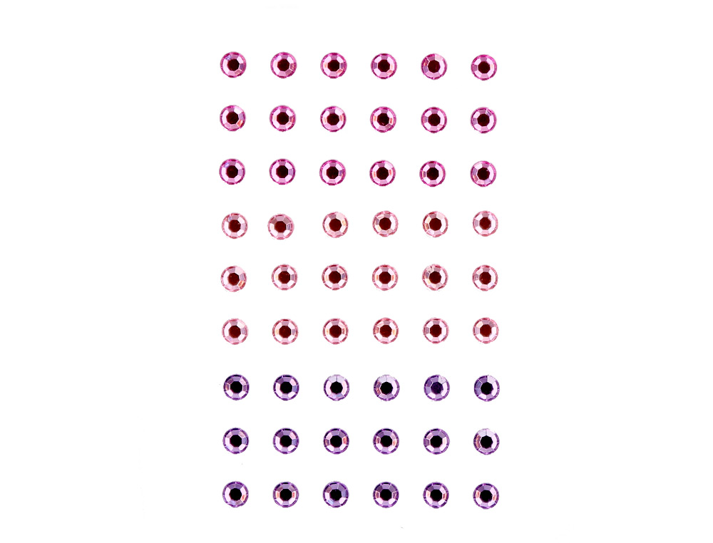 PEGATINAS IMAGINOVO GEMAS ROSAS Y MORADAS BRILLANTES CON RELIEVE PARA TODAS SUPERFICIES 190X105 MM EN