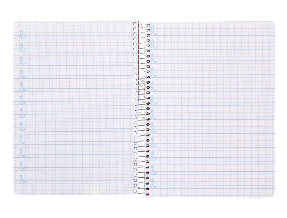 CUADERNO ESPIRAL LIDERPAPEL DIN A5 PAUTAGUIA TAPA BLANDA 40H 75 GR CUADRO PAUTADO 5MM COLOR AZUL