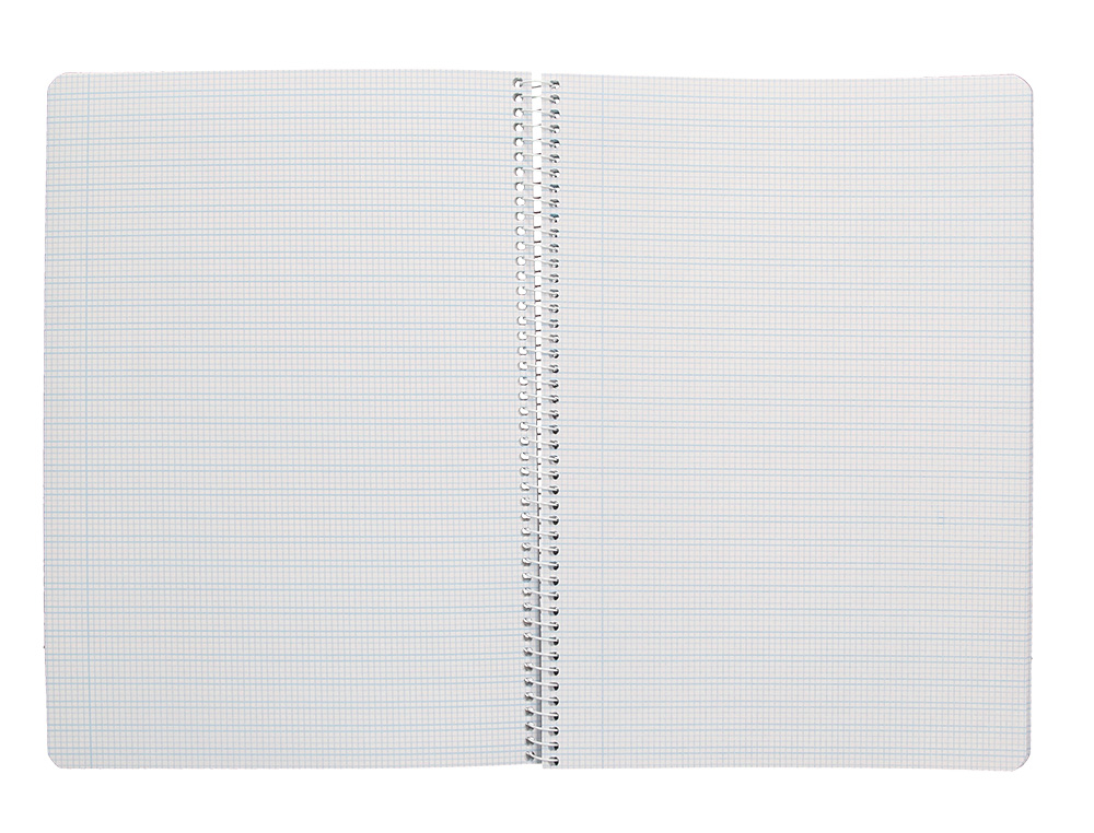 CUADERNO ESPIRAL LIDERPAPEL DIN A4 PAUTAGUIA TAPA DURA 80H 90 GR CUADRO PAUTADO 2,5 MM COLOR NARANJA