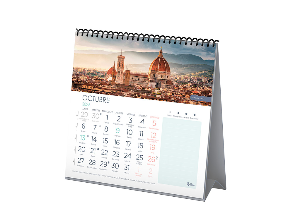 CALENDARIOS LIDERPAPEL 2025 PACK DE 24 UNIDADES DISEOS SURTIDOS LOTE
