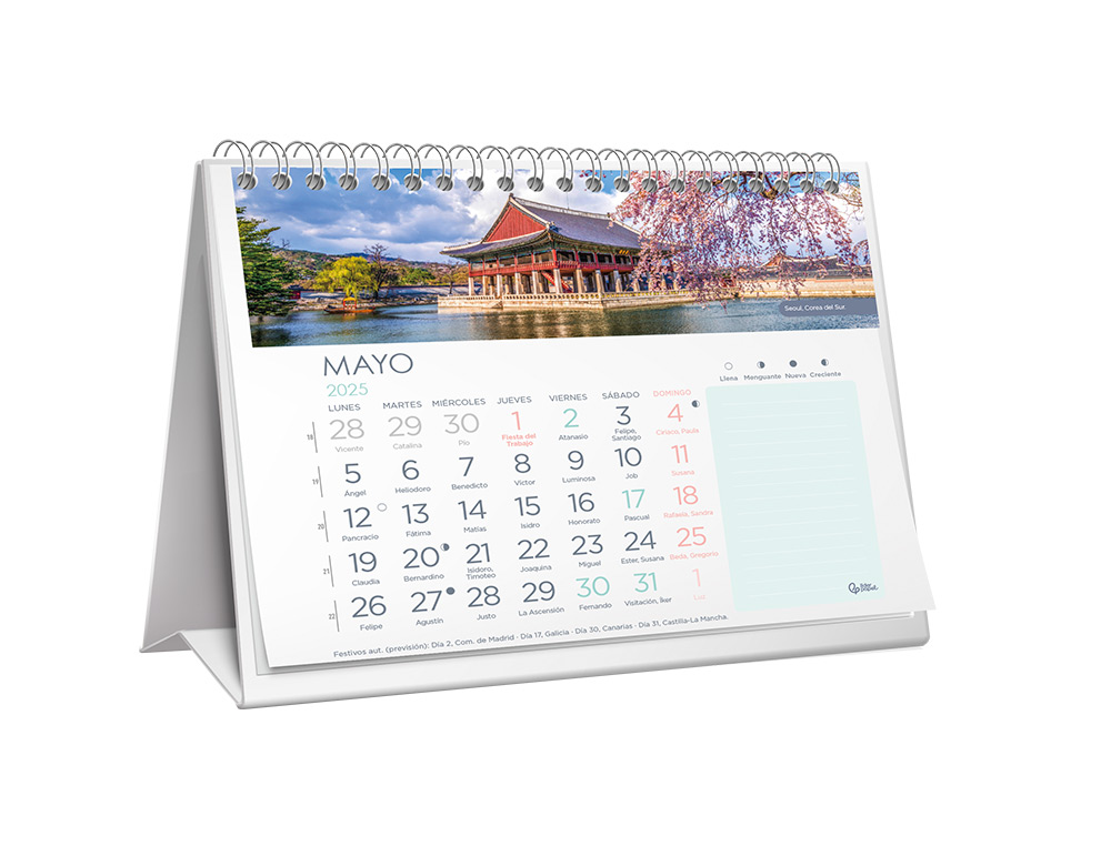 CALENDARIOS LIDERPAPEL 2025 PACK DE 24 UNIDADES DISEOS SURTIDOS LOTE