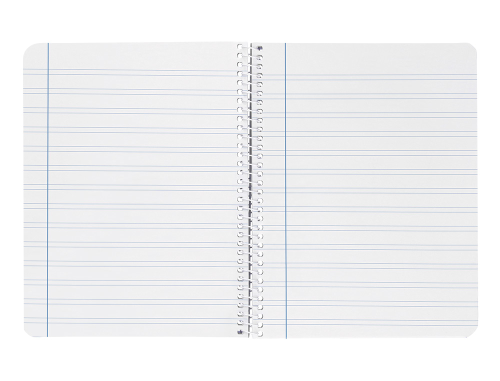 CUADERNO ESPIRAL LIDERPAPEL A4 WITTY TAPA DURA 80H 90GR PAUTA 3,5MM CON MARGEN COLOR AZUL OSCURO
