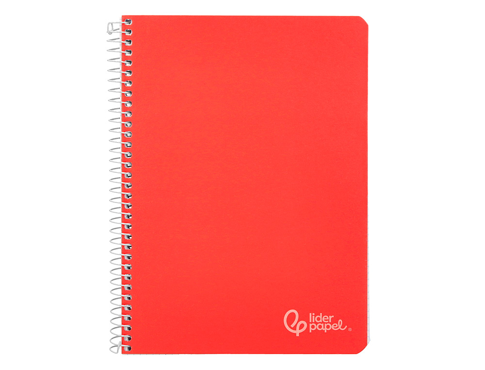 CUADERNO ESPIRAL LIDERPAPEL A5 WITTY TAPA DURA 80H 90GR CUADRO 4MM CON MARGEN COLORES SURTIDOS