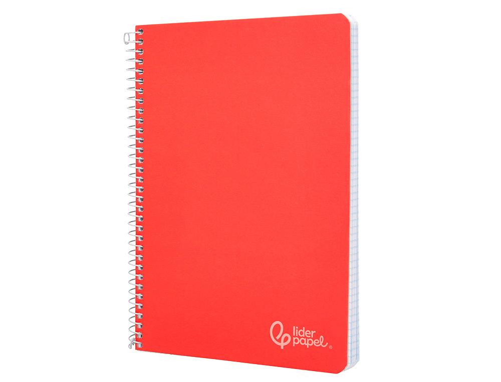 CUADERNO ESPIRAL LIDERPAPEL A5 WITTY TAPA DURA 80H 90GR CUADRO 4MM CON MARGEN COLORES SURTIDOS