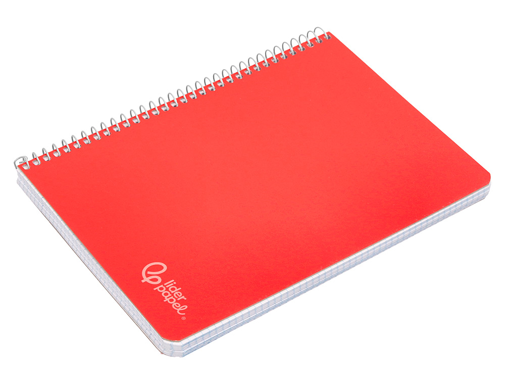 CUADERNO ESPIRAL LIDERPAPEL A5 WITTY TAPA DURA 80H 90GR CUADRO 4MM CON MARGEN COLORES SURTIDOS