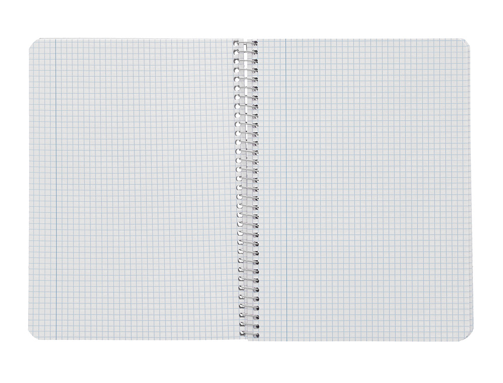 CUADERNO ESPIRAL LIDERPAPEL A5 WITTY TAPA DURA 80H 90GR CUADRO 4MM CON MARGEN COLORES SURTIDOS