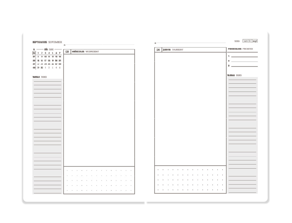 AGENDA ESCOLAR ANTARTIK 25-26 ESPIRAL ESSENTIALS AZUL DIA PAGINA A5 BILINGE PAPEL FSC 80 GR