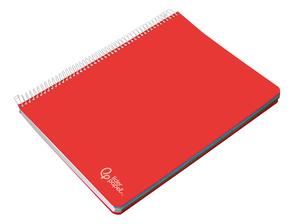 CUADERNO ESPIRAL LIDERPAPEL A5 MICRO WITTY TAPA DURA 120H 90GR CUADRO 5MM 5 BANDAS 6 TALADROS COLORES SURTIDOS
