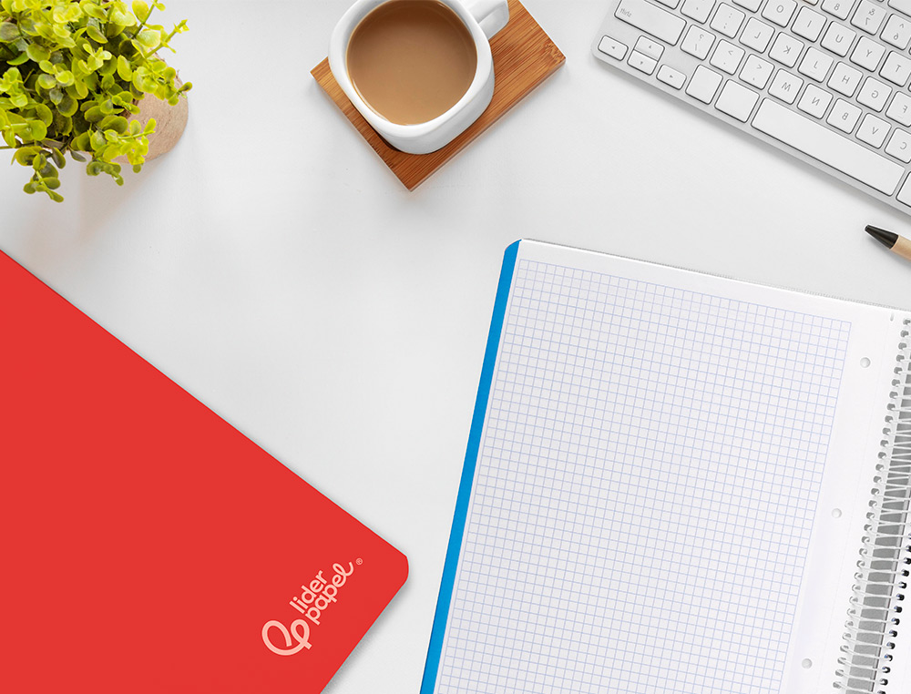 CUADERNO ESPIRAL LIDERPAPEL A5 MICRO WITTY TAPA DURA 120H 90GR CUADRO 5MM 5 BANDAS 6 TALADROS COLORES SURTIDOS