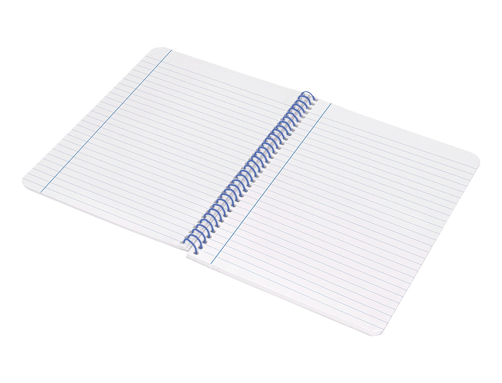 CUADERNO ESPIRAL LIDERPAPEL A4 WONDER TAPA PLASTICO 80H 90GR RAYADO HORIZONTAL CON MARGEN COLOR AMARILLO