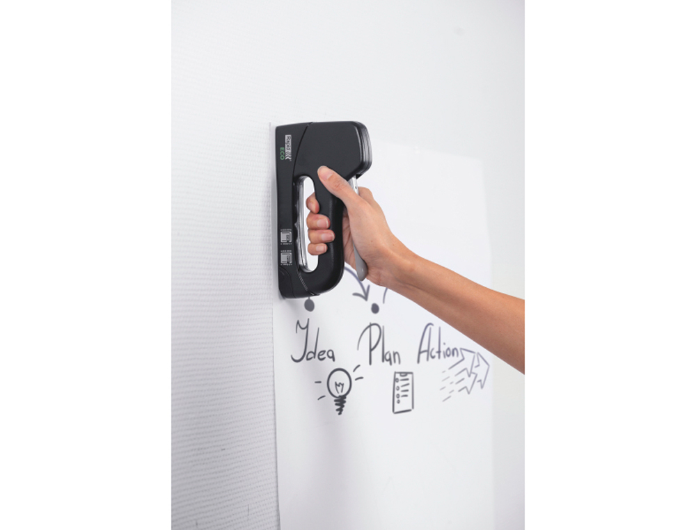 GRAPADORA RAPID CLAVADORA ECO COLOR NEGRO UTILIZA GRAPAS N 13 Y N 53