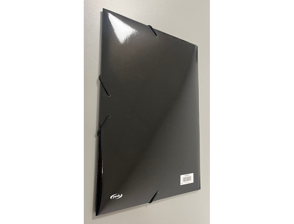 CARPETA CON GOMAS PARDO TRES SOLAPAS DIN A4 CARTON PASTEL EXPOSITOR DE 24 UNIDADES COLORES SURTIDOS