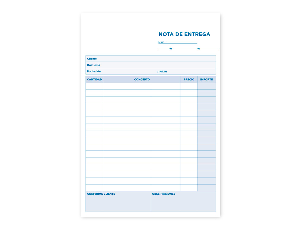 TALONARIO LIDERPAPEL ENTREGAS CUARTO ORIGINAL Y 2 COPIAS T326