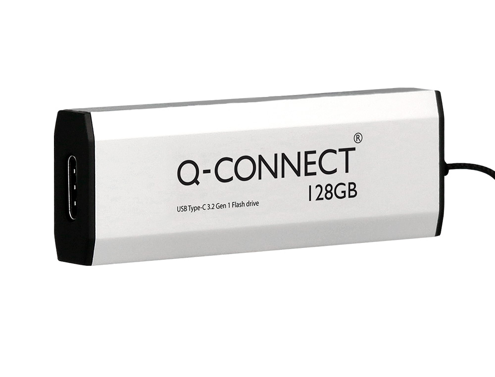 MEMORIA USB Q-CONNECT FLASH DRIVE 128 GB 3.2 TIPO C