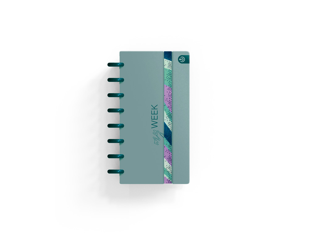 PLANIFICADOR CARCHIVO INGENIOX MY WEEK CHECK LIST MY WEEK SEMANAL TURQUESA 105X210 MM
