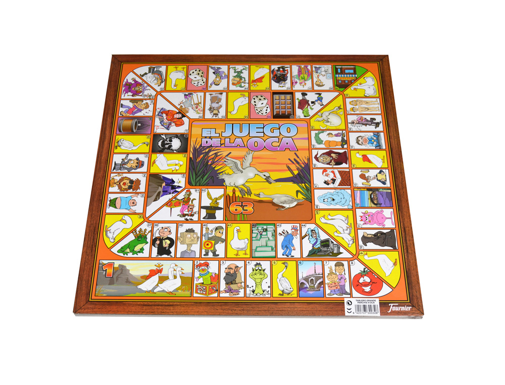 PARCHIS CON OCA FOURNIER 4 JUGADORES 40X40 CM