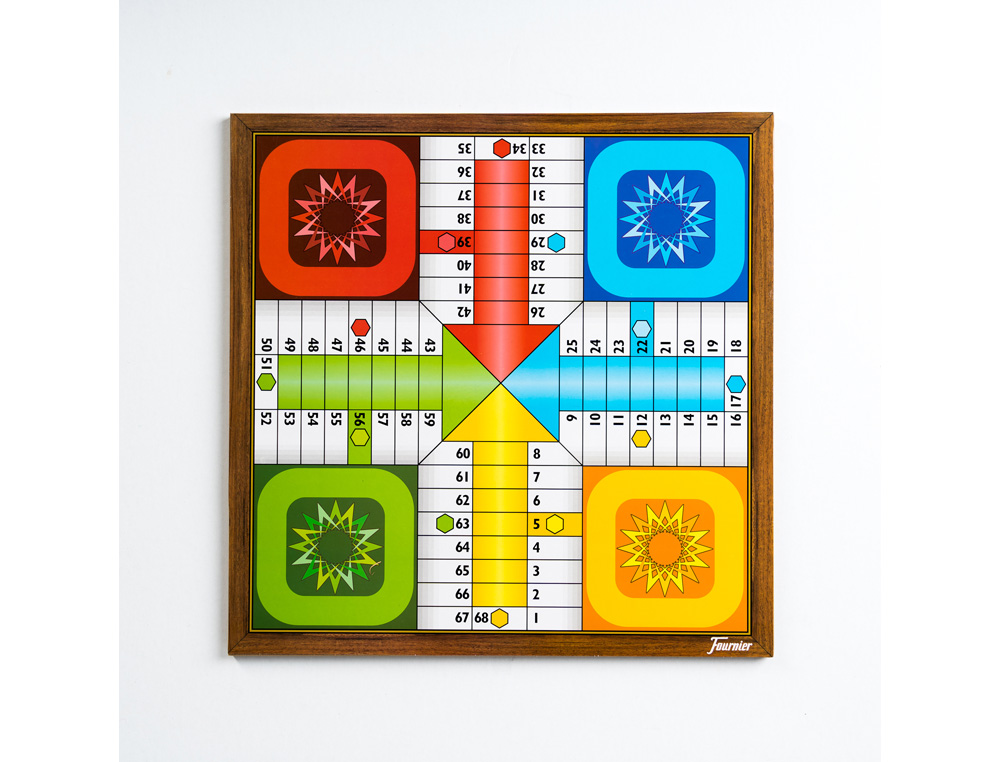 PARCHIS CON OCA FOURNIER 4 JUGADORES 40X40 CM