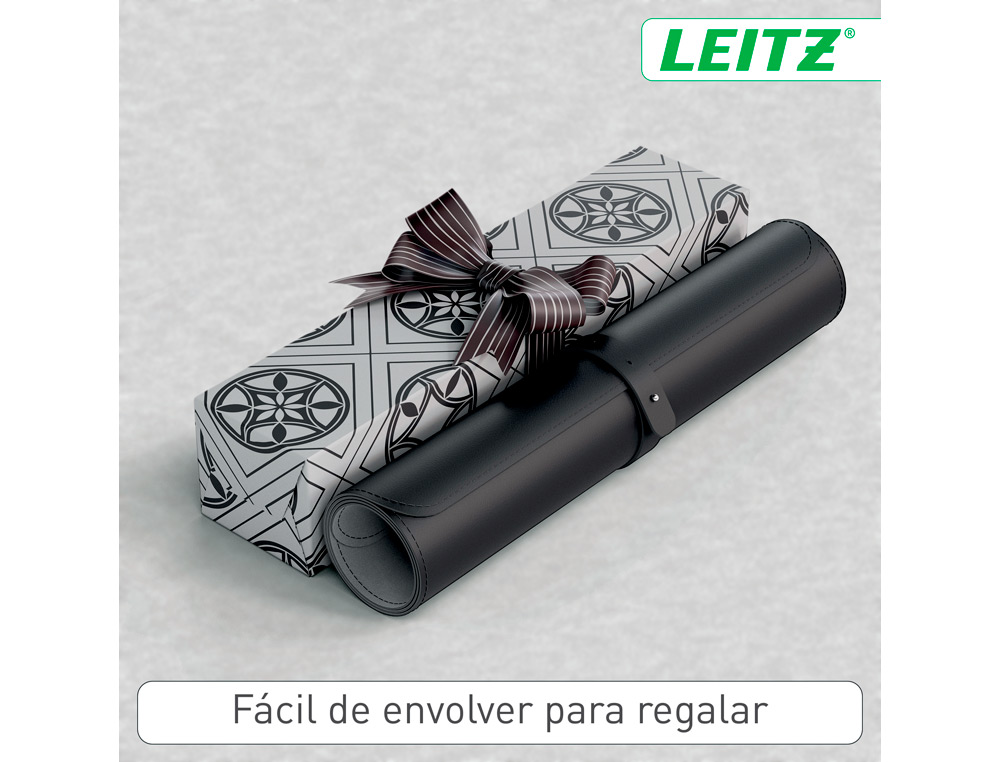 ALFOMBRILLA DE SOBREMESA LEITZ 80X40 CM COLOR NEGRO