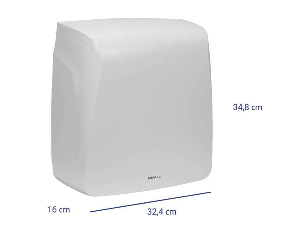 DISPENDADOR MAUL CARE RECICLABLE PARA TOALLAS PLEGADAS EN V FABRICADO EN ABS