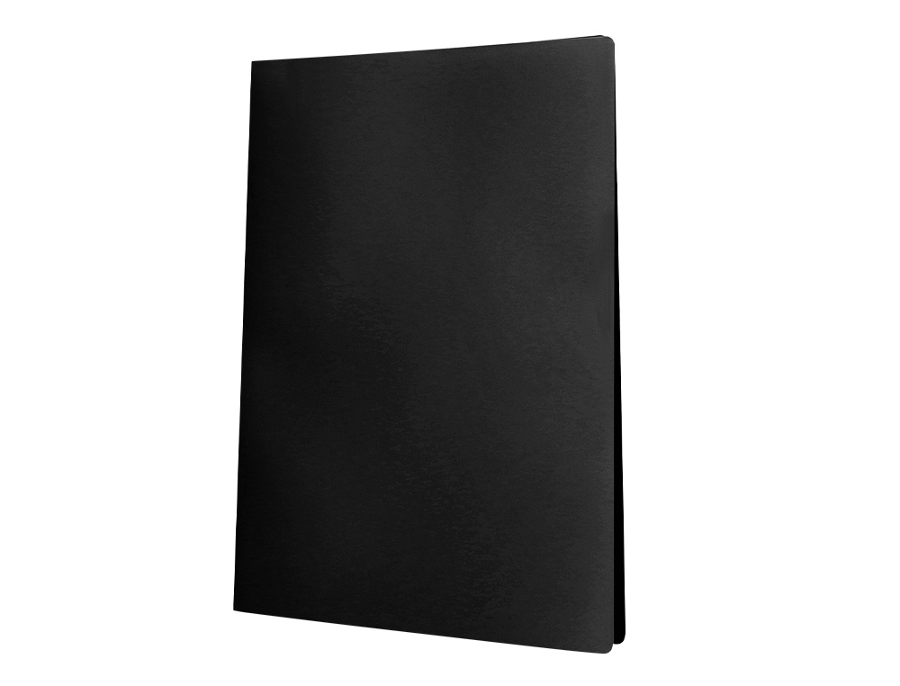 CARPETA LIDERPAPEL ESCAPARATE 37905 10 FUNDAS POLIPROPILENO DIN A4 NEGRO OPACO
