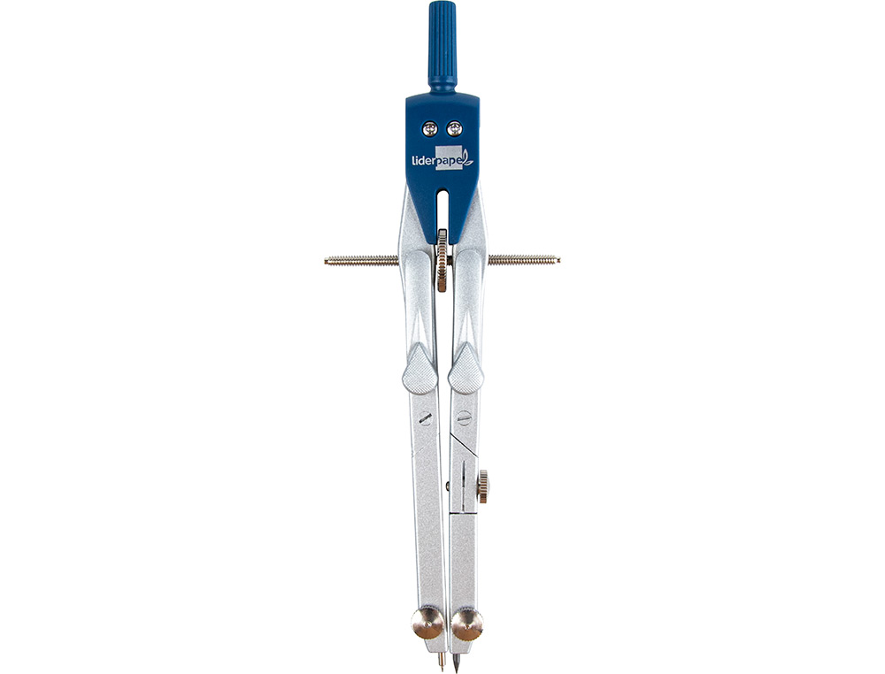 COMPAS LIDERPAPEL MICROMETRICO CON BIGOTERA RAPIDA Y ADAPTADOR