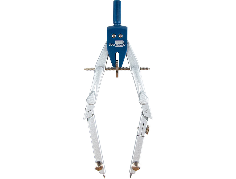 COMPAS LIDERPAPEL MICROMETRICO CON BIGOTERA RAPIDA Y ADAPTADOR