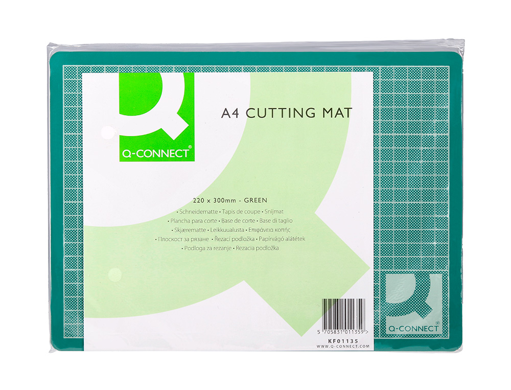 PLANCHA PARA CORTE Q-CONNECT DIN A4 3 MM GROSOR COLOR VERDE